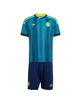 Billige Fotballdrakt Colombia Replika Bortedraktsett Barn VM 2026 Kortermet (med bukser)